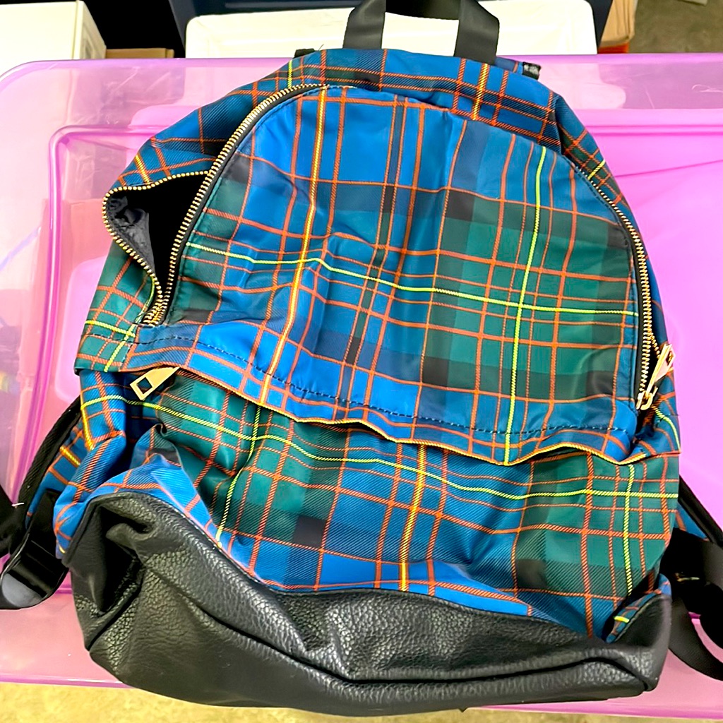 ***Plaid Backpack***